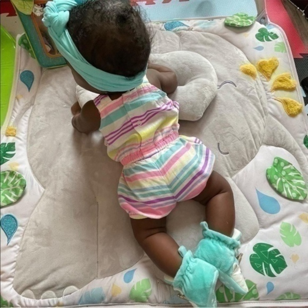 Carter’s Shorts Romper |  Baby 3 Months | Pastel Multi Color - Summer